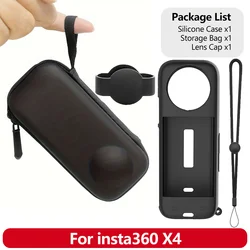 Silicone Shockproof Protective Case with Lens Cap & Wrist Strap, Anti - Scratch Soft Cover - With Storage Bag