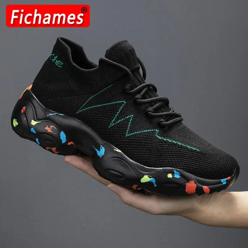 

Mesh Casual Shoes Spring Men Breathable Footwear Lightweight Men's Sport Shoes Sneakers Male Outdoor Walking Shoes Big Size 47