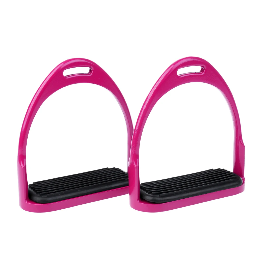 Equestrian Stirrups Horse Riding Bendy Irons Steel Stirrups-5cm Wide Track