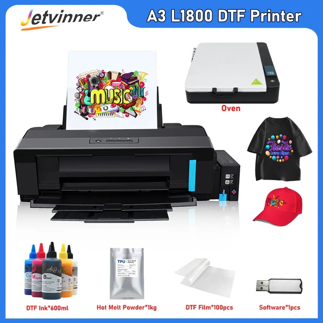 L1800 DTF Printer A3 L1800 T-shirt Printing Machine A3 Direct to