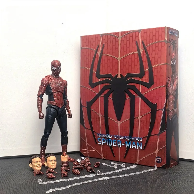 

Marvel The Avengers SHF Toby Spider Man Friendly Neighbors maguire Movable Handmade box-packed model Children's Toy Gifts