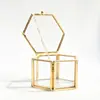 1PC Geometrical Clear Glass Jewelry Box Jewelry Organize Holder Ring Box Necklace Bracelets Earrings Jewelry Accessorie 5