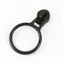 Set of 10 Nylon Zipper Slider Pulls for Sewing and DIY Garment Repair (ZT945 - GunBlack)