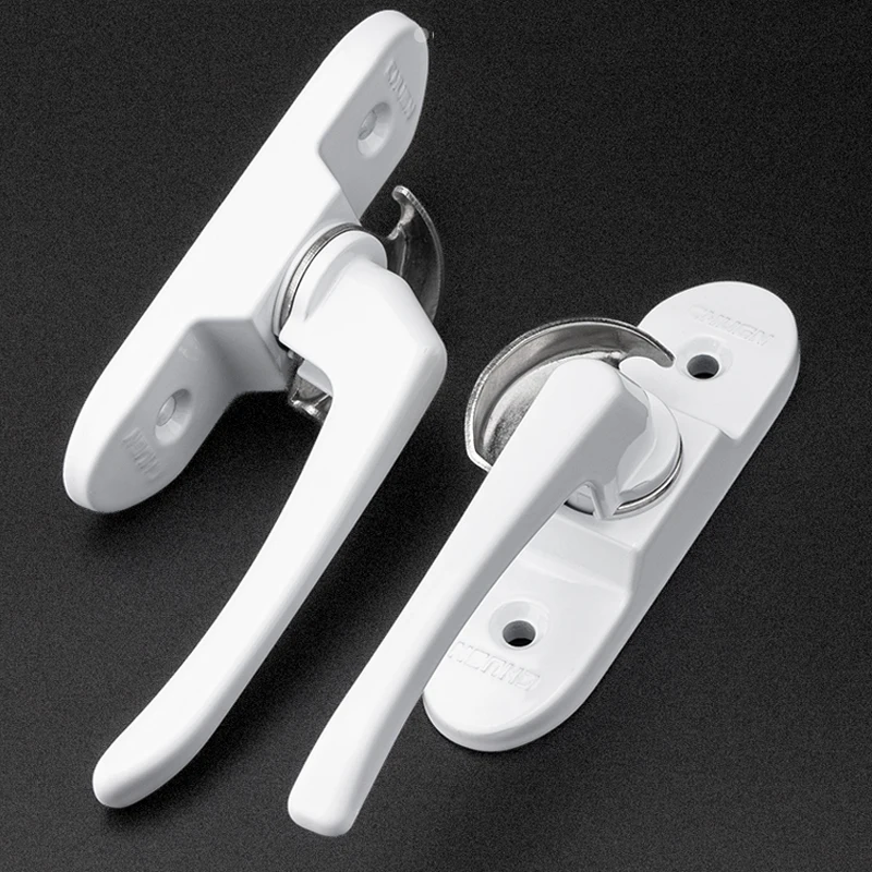 Plastic Steel Aluminum Alloy Sliding Doors Windows Long Handle Crescent Lock Safety Lock Buckle Anti-theft Window Lock Hook