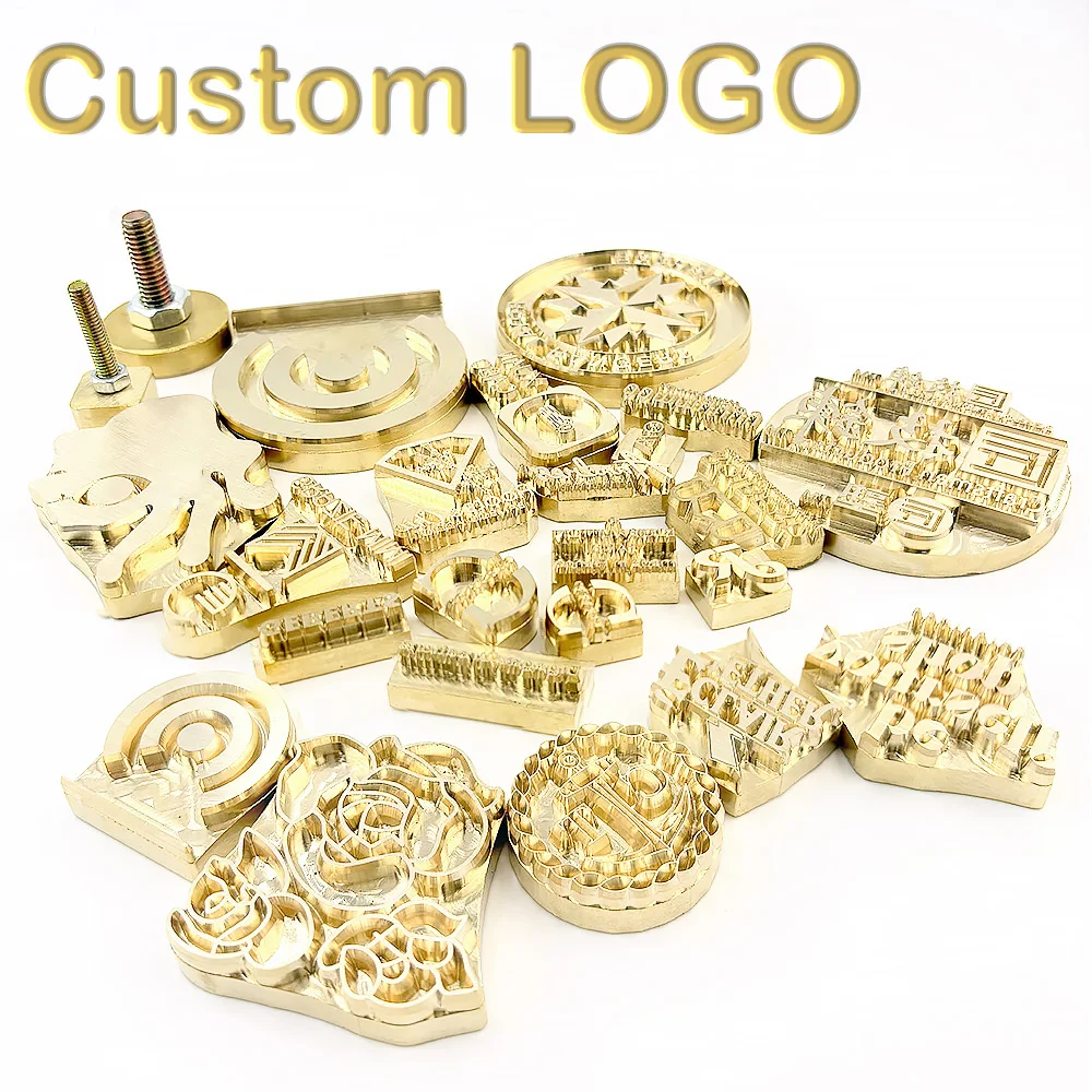 Brass Stamp Heating Stamping Embosser Embossing Stamp Heating Stamp Brass Stamp Iron Mold Personalized Seals Emboss Electric Iron Cake Wood Burger Branding Foil Hot Stamping