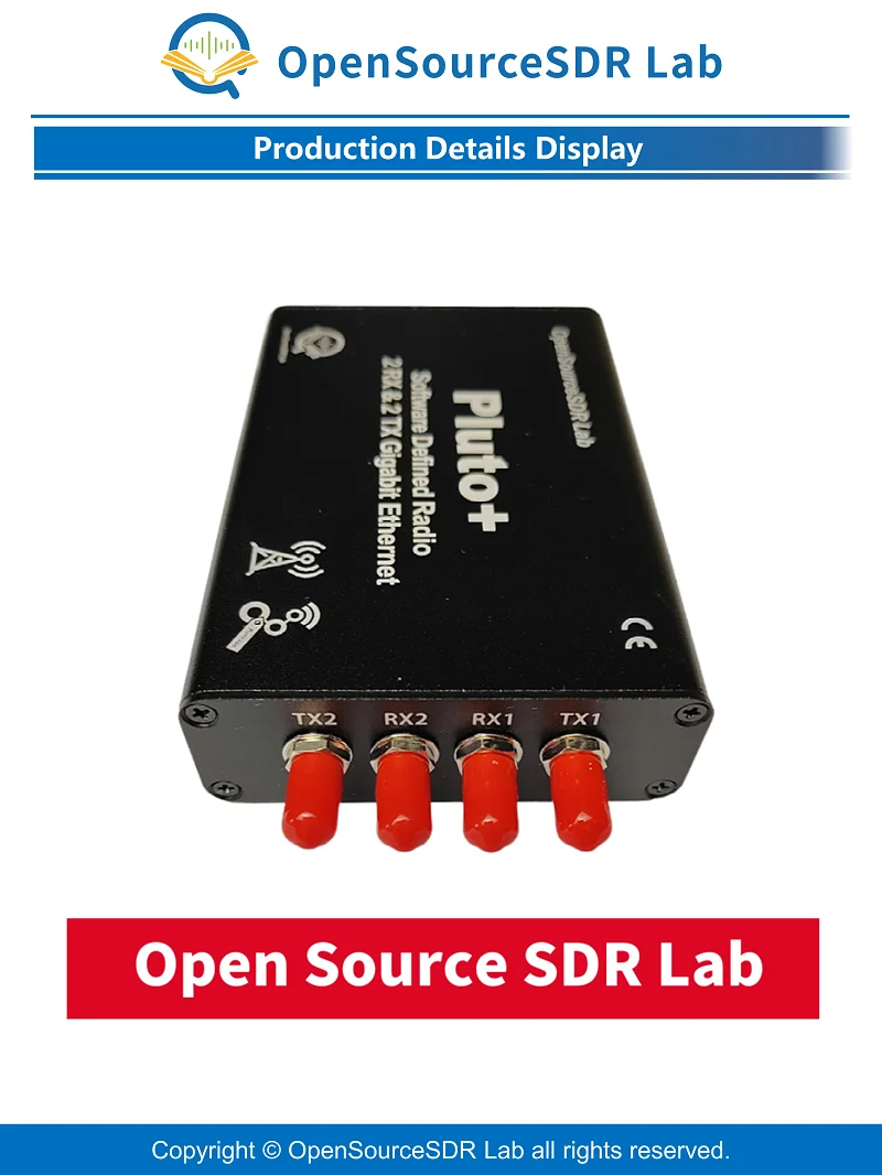 OpenSourceSDR Lab PLUTO+ SDR AD9363 2T2R SDR 70MHz-6GHz Software