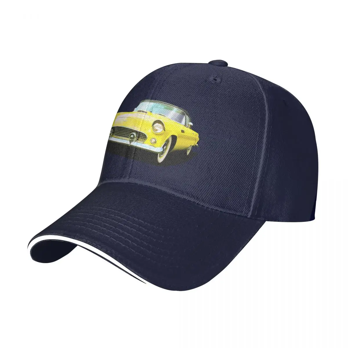 

New 1956 Thunderbird in yellow Baseball Cap Christmas Hat Anime Hat Hat For Women Men'S