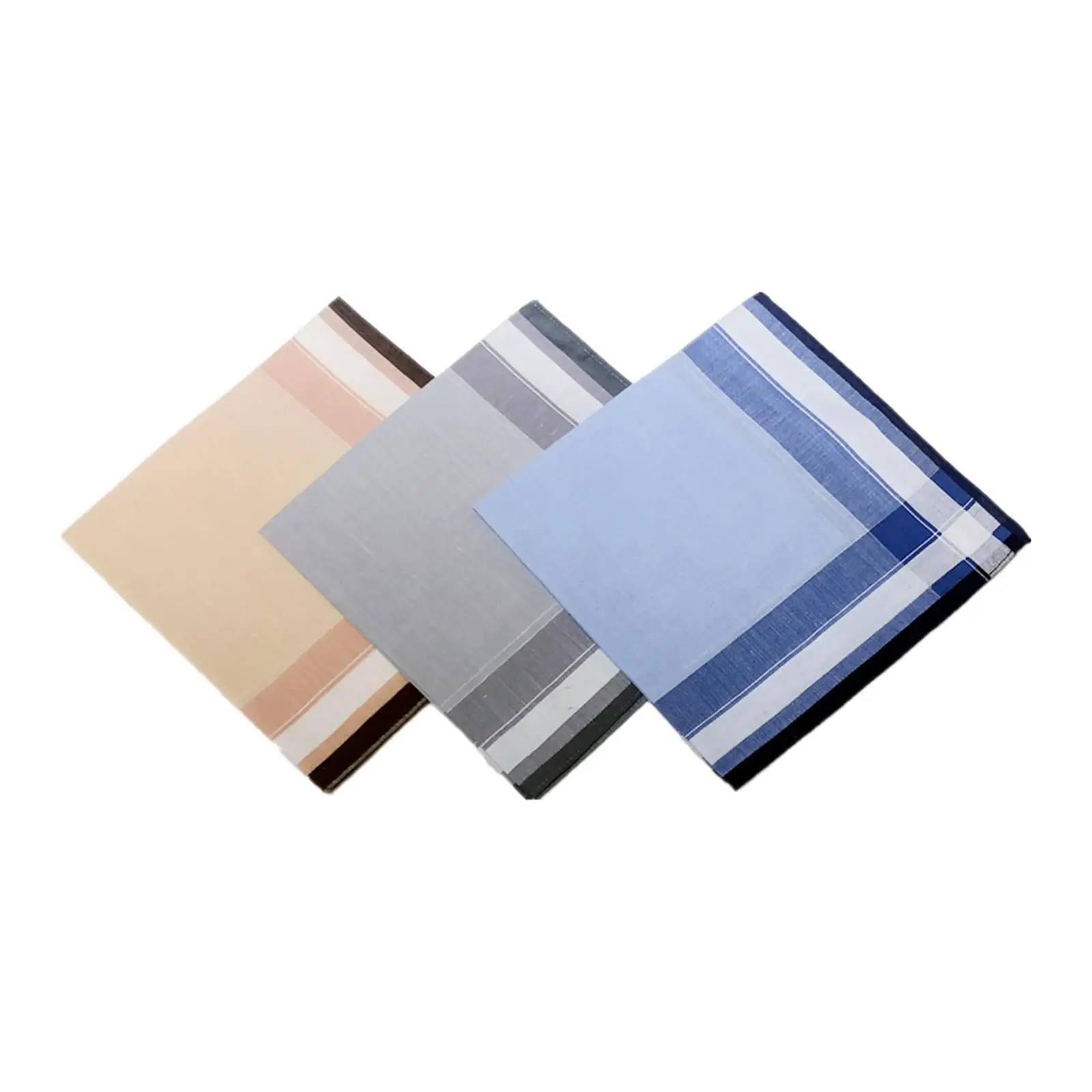 Pocket Square Hankies Assorted Wipe The Sweat Towels 40cm Cotton Men Handkerchiefs Hanky for Male Father Casual Gentlemen Grooms