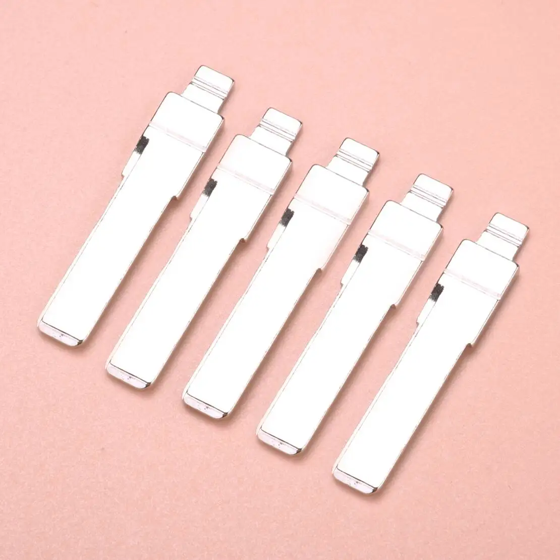 5Pcs Car Universal HU66 Insert Flip Uncut Blank Remote Key Blade