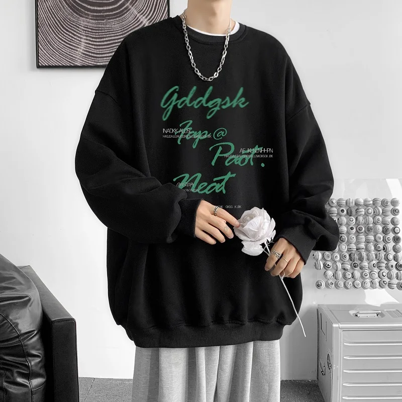 

Men's Oversized Hoodie 5XL White Hoodies Unisex Autumn Over Size for Men Letter Print Man Casual Wear Hoody Male Sweatshirt