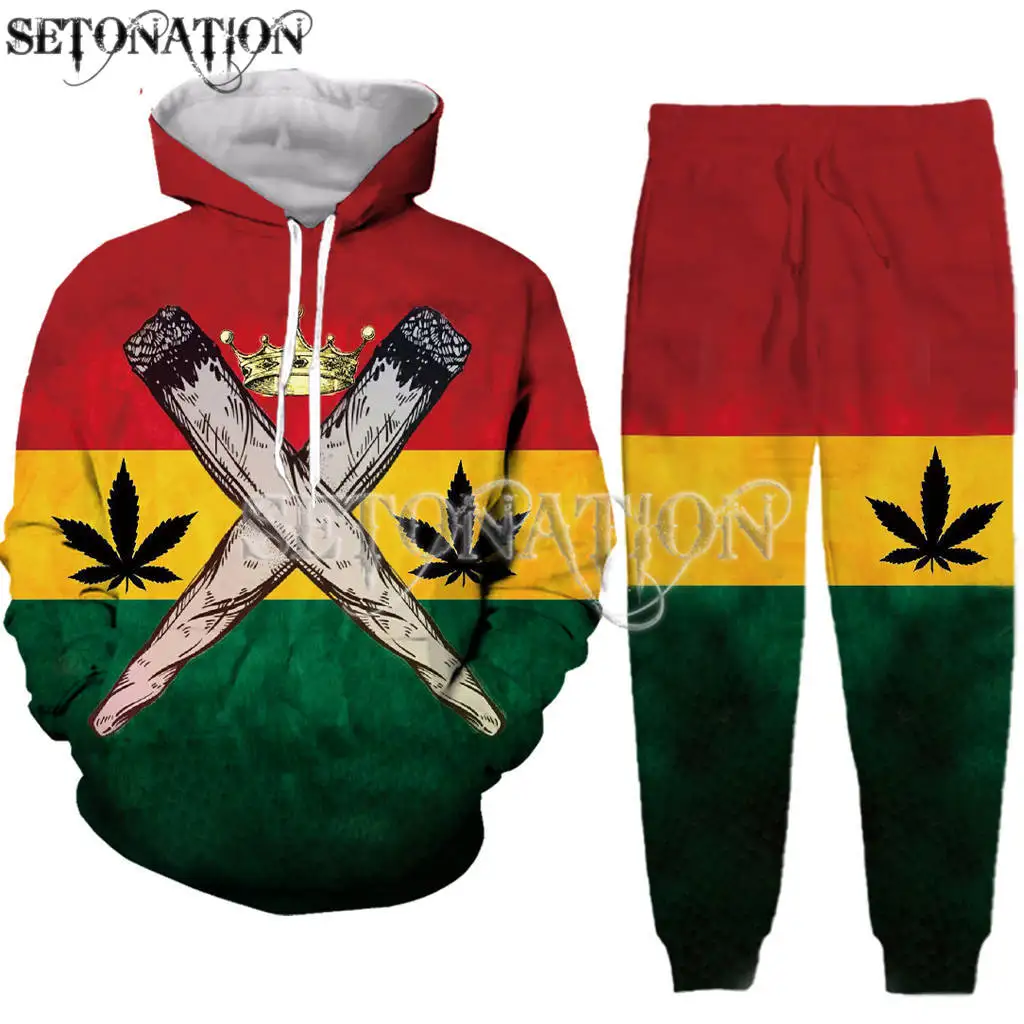 

Rapper Bob Marley weeds classics men women New 3D print High Quality napping fashion hoodies jacket pants Tracksuit dropshipping