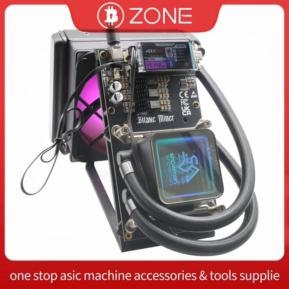 mine ‼️ NerdQAxe++ Hydro 4.8Th/s 75W Super Slient Water cooling Bitcoin