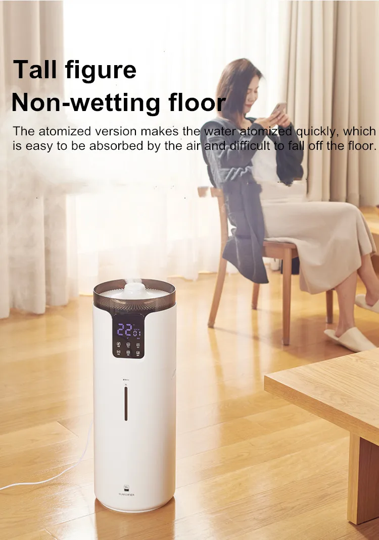 Ultraschall-Luftbefeuchter für Zuhause, 16 l, Luftbefeuchter mit großer Kapazität, Diffusor, kommerzielle intelligente Luftfeuchtigkeit, Nebelhersteller, Sprühgerät, 110–240 V – Detail 18