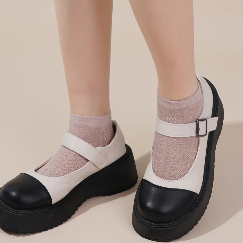 5 Paia Calzini Ragazze Con Volant - Cotone, Pizzo, Taglie Da 1 A 14 Anni, Per Scuola E Festa - Foto 8