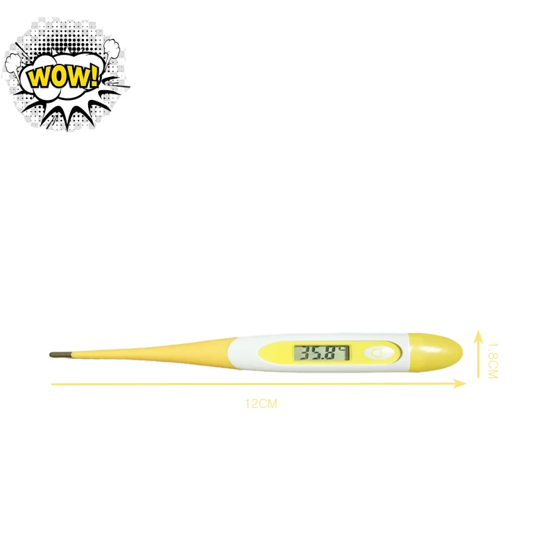 1pcs Medical thermometer Basal Body Oral Armpit or Rectal Electronic LCD Display Soft-head  wave-like Household mother and baby 4