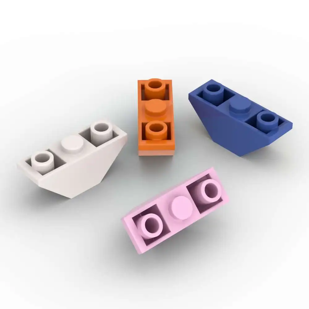 MOC 10PCS 스티칭 2341 경사 벽돌 18759 역방향 45 3x1 교체 가능한 블록 재미있는 장난감 성인 소년 휴일 선물
