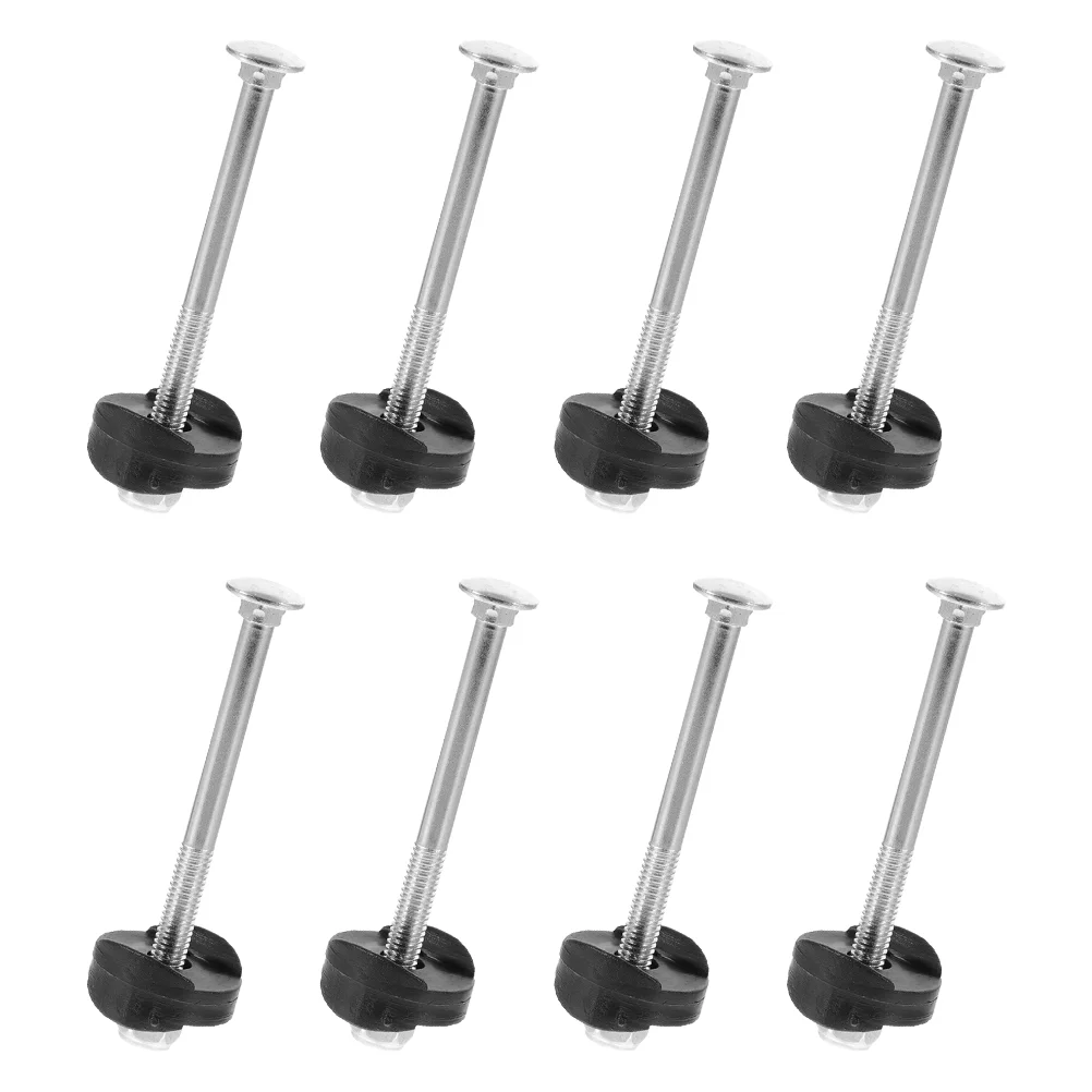 Trampoline Fixation Screws Trampoline Screw Replacement Galvanized Steel Jumping Bed Bolts Nuts Stability Tool 8 Sets trampoline screw replacement