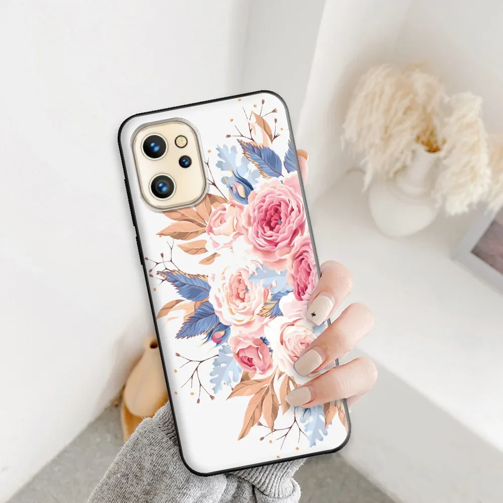 Artistic Soft Silicone Black Phone Bumper Case Cover