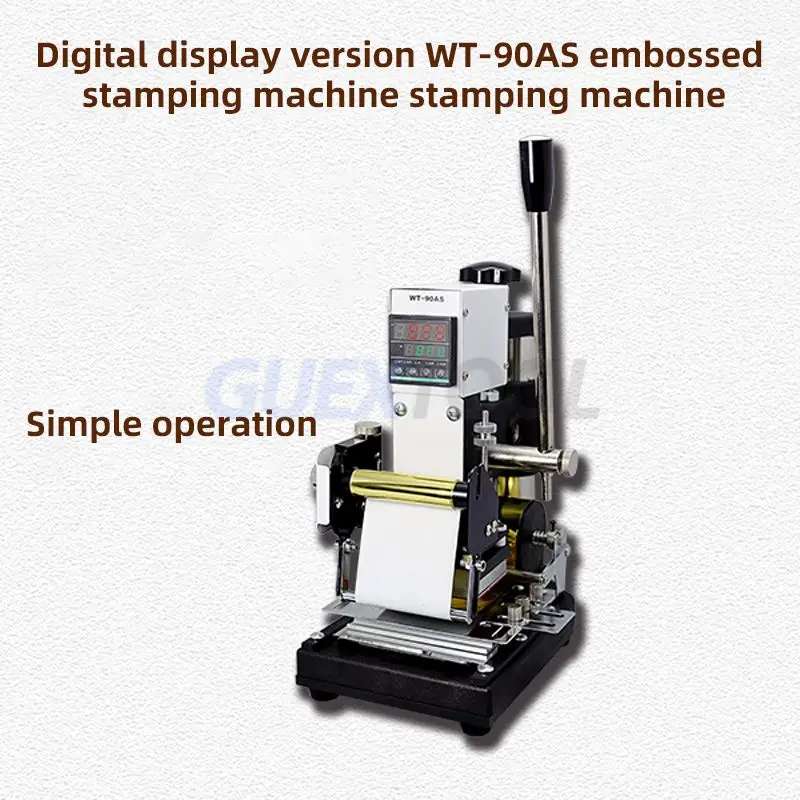 

Fully Automatic Embossed Silver Stamping Machine Digital Display Manual PVC Card Embossed Stamping Machine Hand Pressure Tool