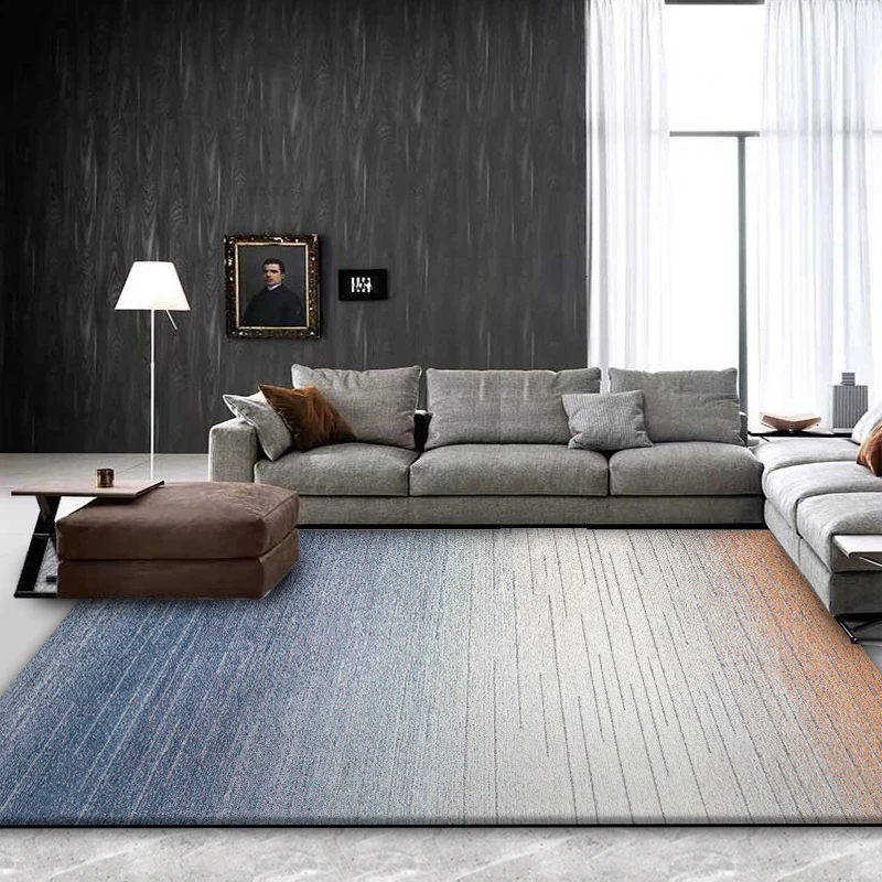 

Nordic Style Carpets Living Room Solid Color Simple Sofas Coffee Tables Rug Light Luxury Decoration Bedroom Carpet Washable Rugs