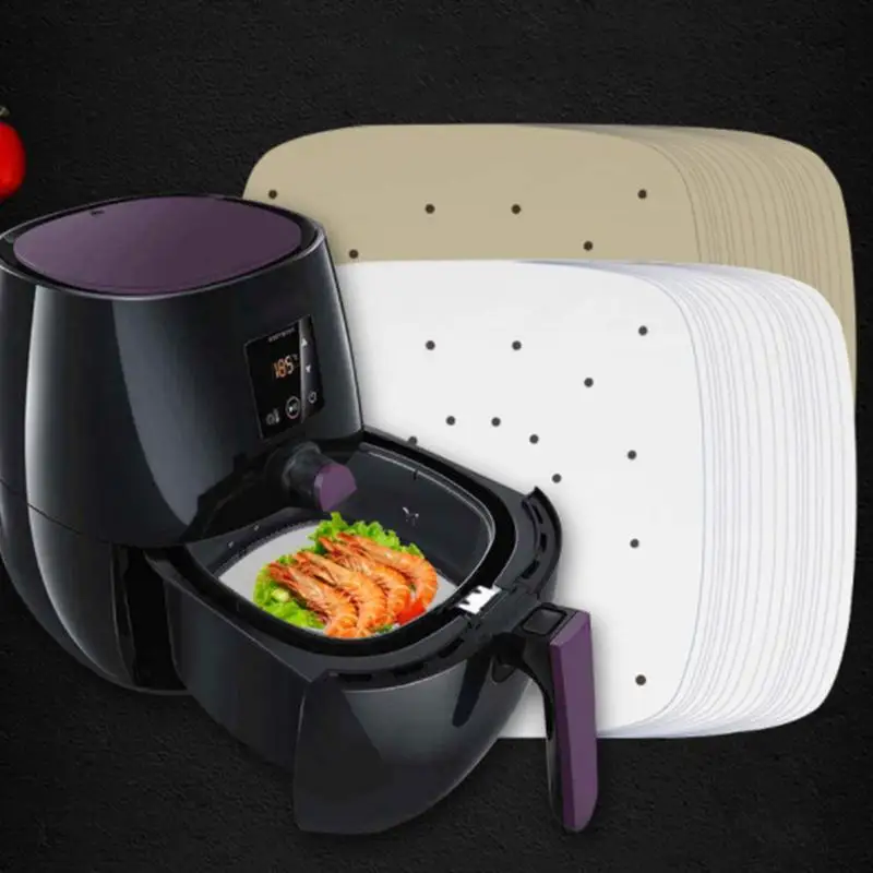 

Air Fryer Liners 200Pcs Air Fryer Oven Liners Non Stick Perforated Parchment Paper Sheets 10 Inch Air Fryer Paper Liners