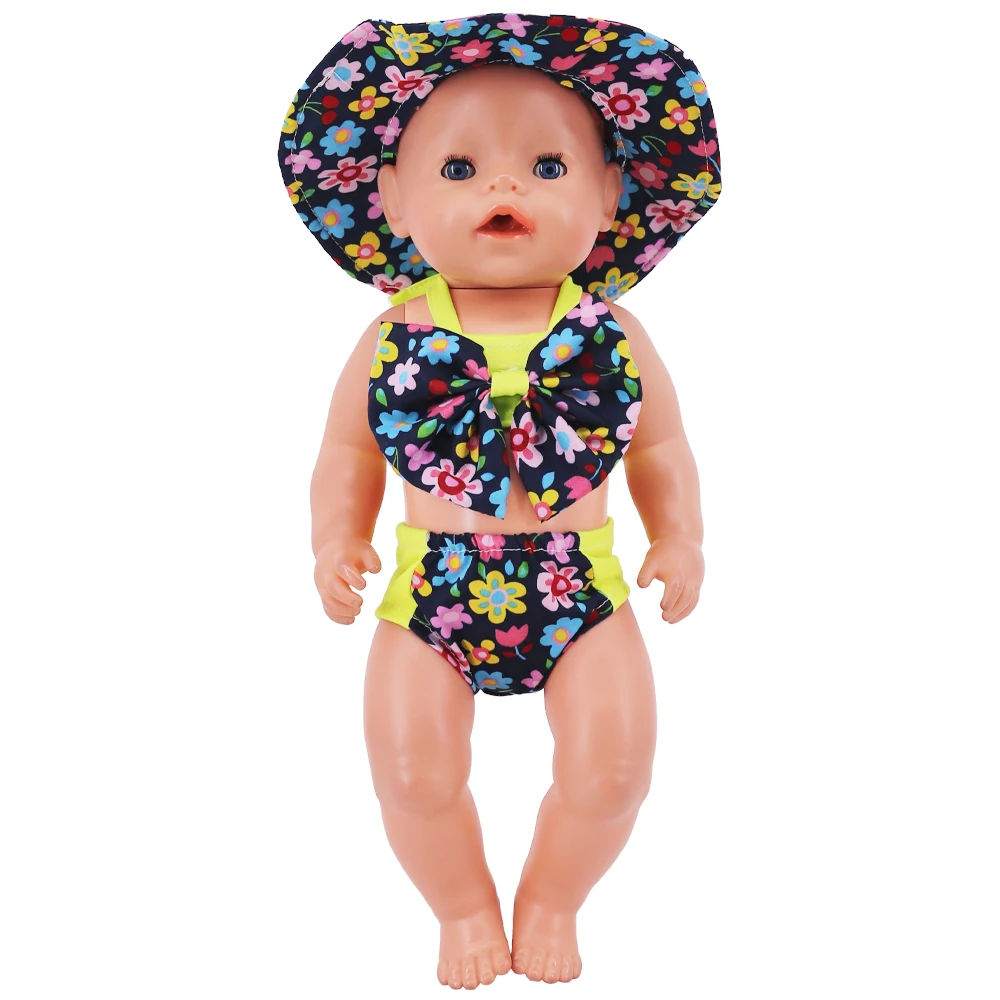 Doll clothes dress + hat for 18 inch American doll girl 43cm baby reborn accessories generation Barbies doll accessories doll clothes barbie doll clothes