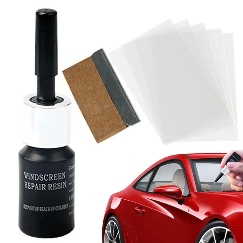 

Windshield Repair Kit for Chips Cracks Auto Glass Repair Fluid Practical Windscreen Scratch Repair Liquid Set Car Accessories