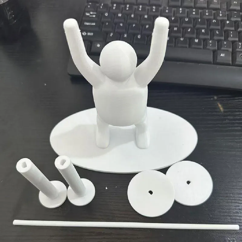 Toilet Paper Holder Funny Toilet Paper Shelf 3d Printing Weightlifting Figurine Napkin Rack Home Decor Organizer For Tissue Rolls Wipes Towels