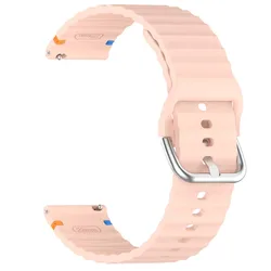 Silicone Smart Watch Strap - Versatile, Durable Wristband Replacement for OnePlus Watch 3 (Pink)