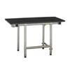 ADA Bariatric Folding Wall Mount Shower Bench 1000lb Capacity Matte Black Phenolic Seat 1
