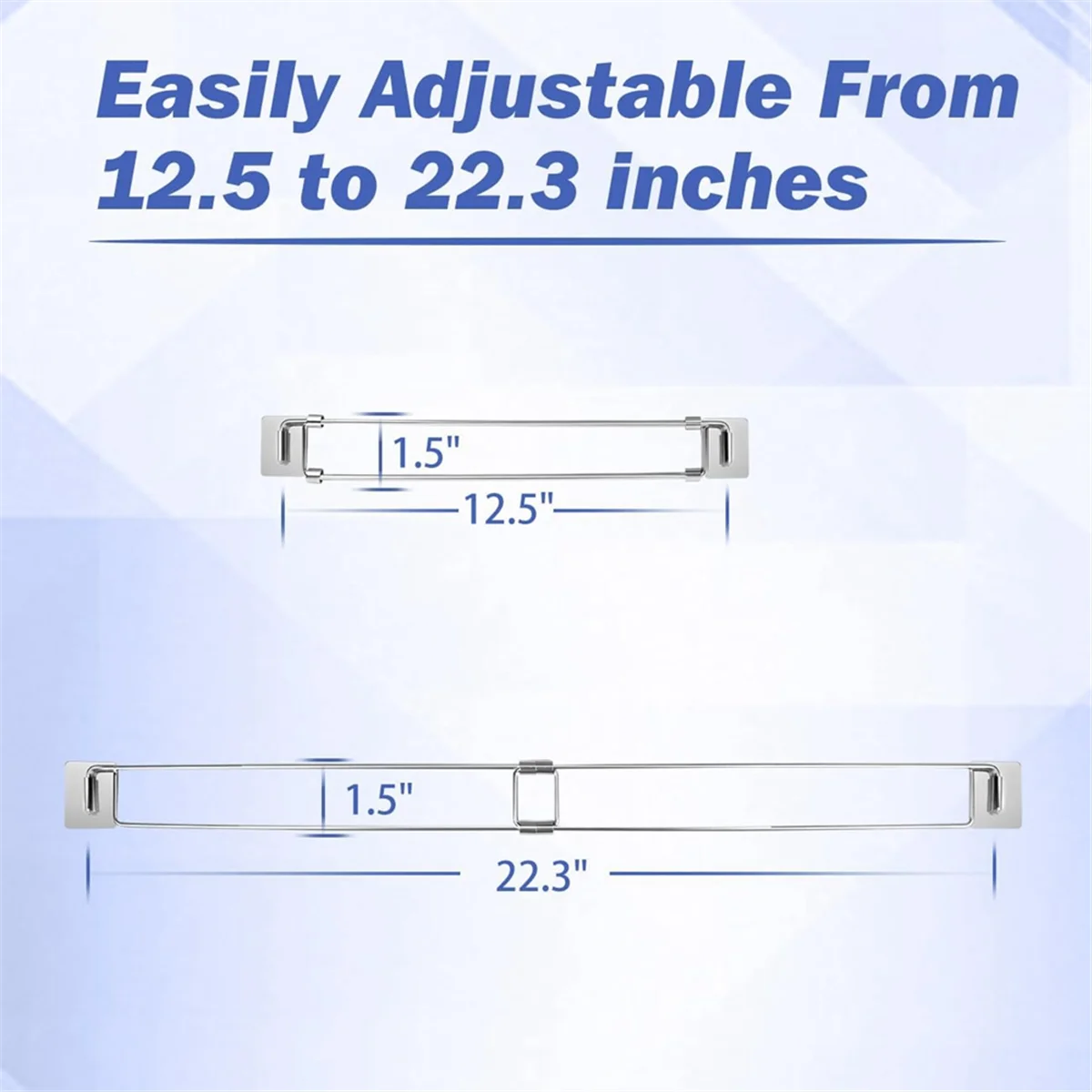 RV Secure Adjustable Bars, Stainless Steel Rods, Food&Drink Stabilizers for RV Refrigerator (2 Pack) HOT