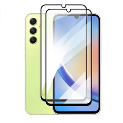 Premium Screen and Camera Lens Protector - Full Cover Tempered Glass, 6.6 Inch - A34 5G (Only 2 Front Glass)