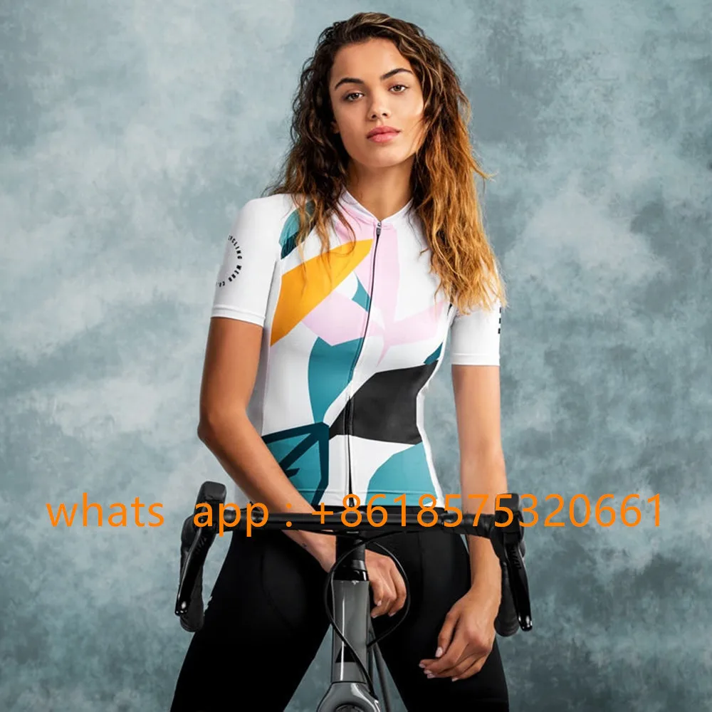 2023 Vrouwen Wielertrui Korte Mouw Tops Pro Team Fiets Kleding Custom Maillot Fiets Kleding Sportkleding Snel Droog Overhemd