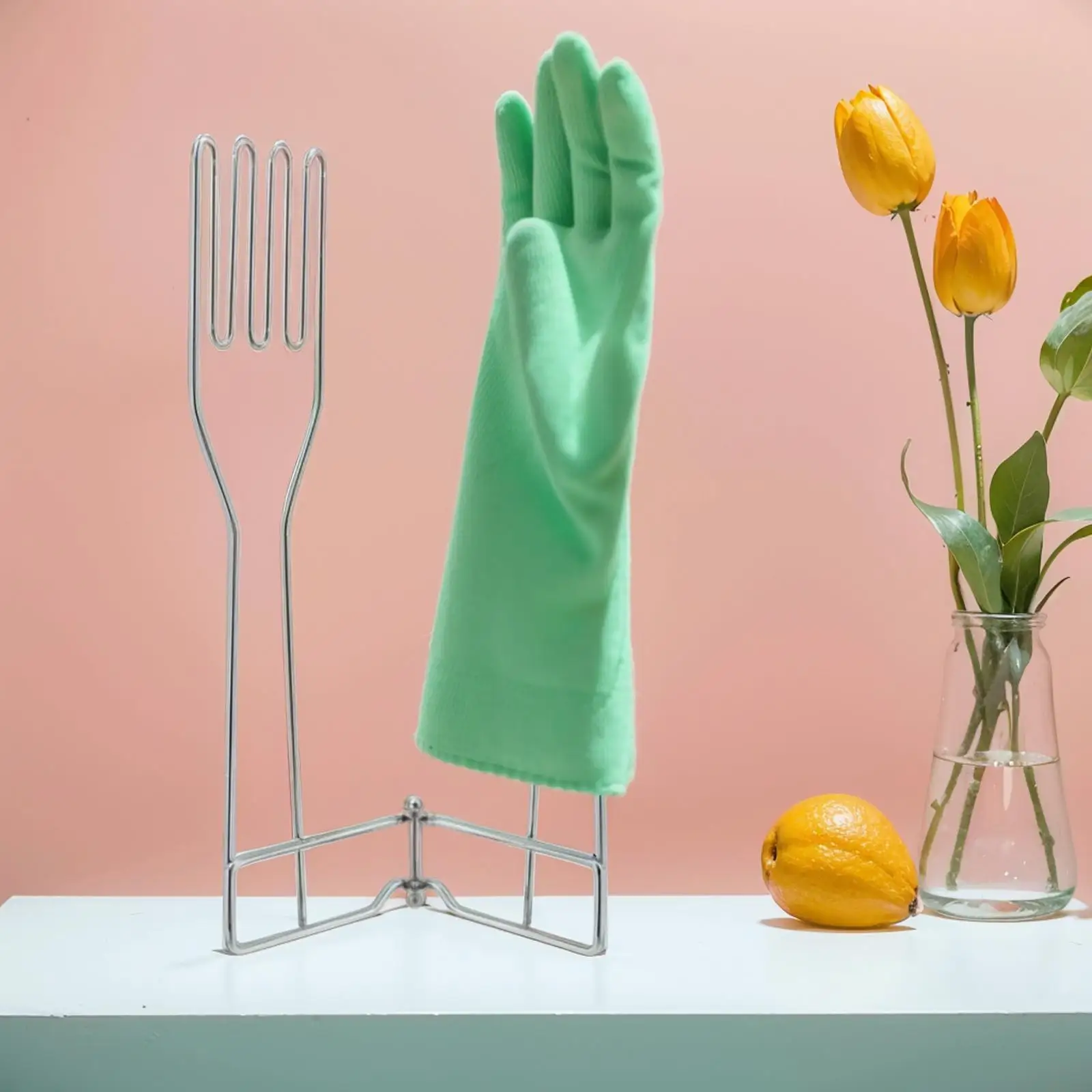 

Кухонный держатель для перчаток, складная Вертикальная многофункциональная стойка из нержавеющей стали для рукавиц, органайзер для сушки посуды и полотенец, стойка для мытья