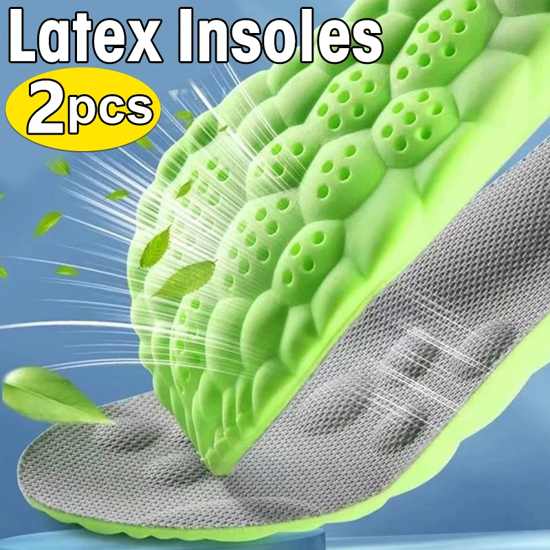 

Sport Insoles Soft Breathable High-elasticity Shock Absorption Running Shoe Pad For Men Women Latex Massage Orthopedic Insole