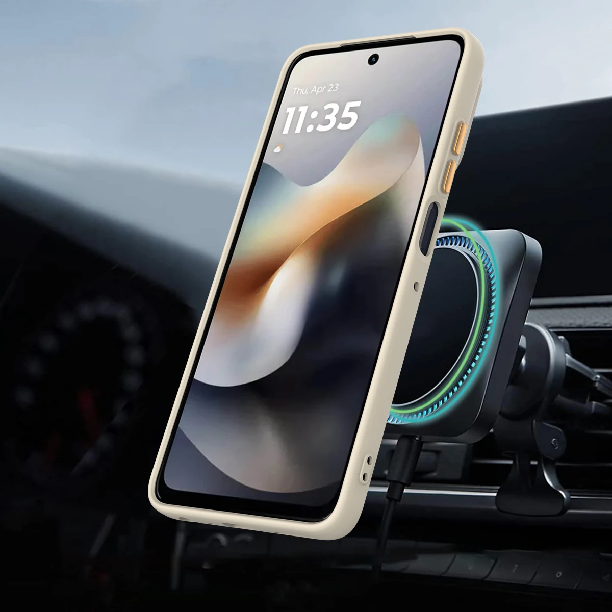 Skin-Friendly Fabric Ring Holder Protective Anti-Fall Phone Case