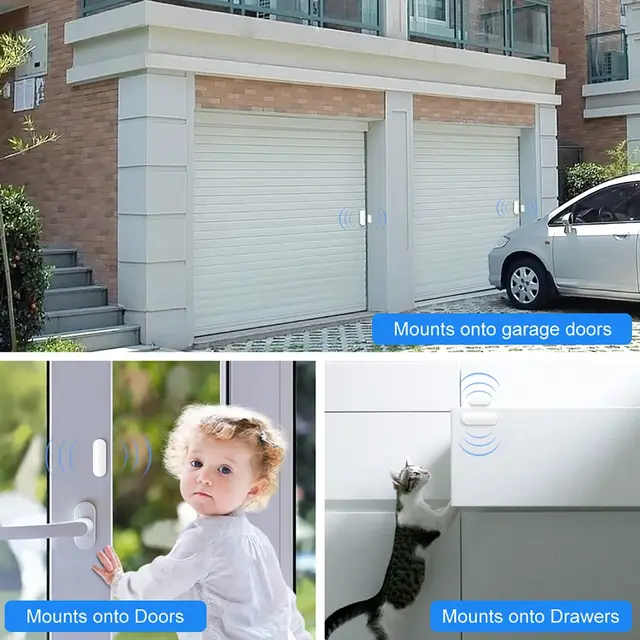Zigbee Tuya Smart Door Window Sensor Presence Sensor Smart Life Home Security Alarm System Works With Google Home Alexa 4