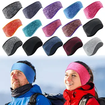 Outdoor Sports Hair Sweat Fleece Ear Cover Women Men Running Headband Ear Warmer Winter Sweatband Ear Muffs Yoga Headband