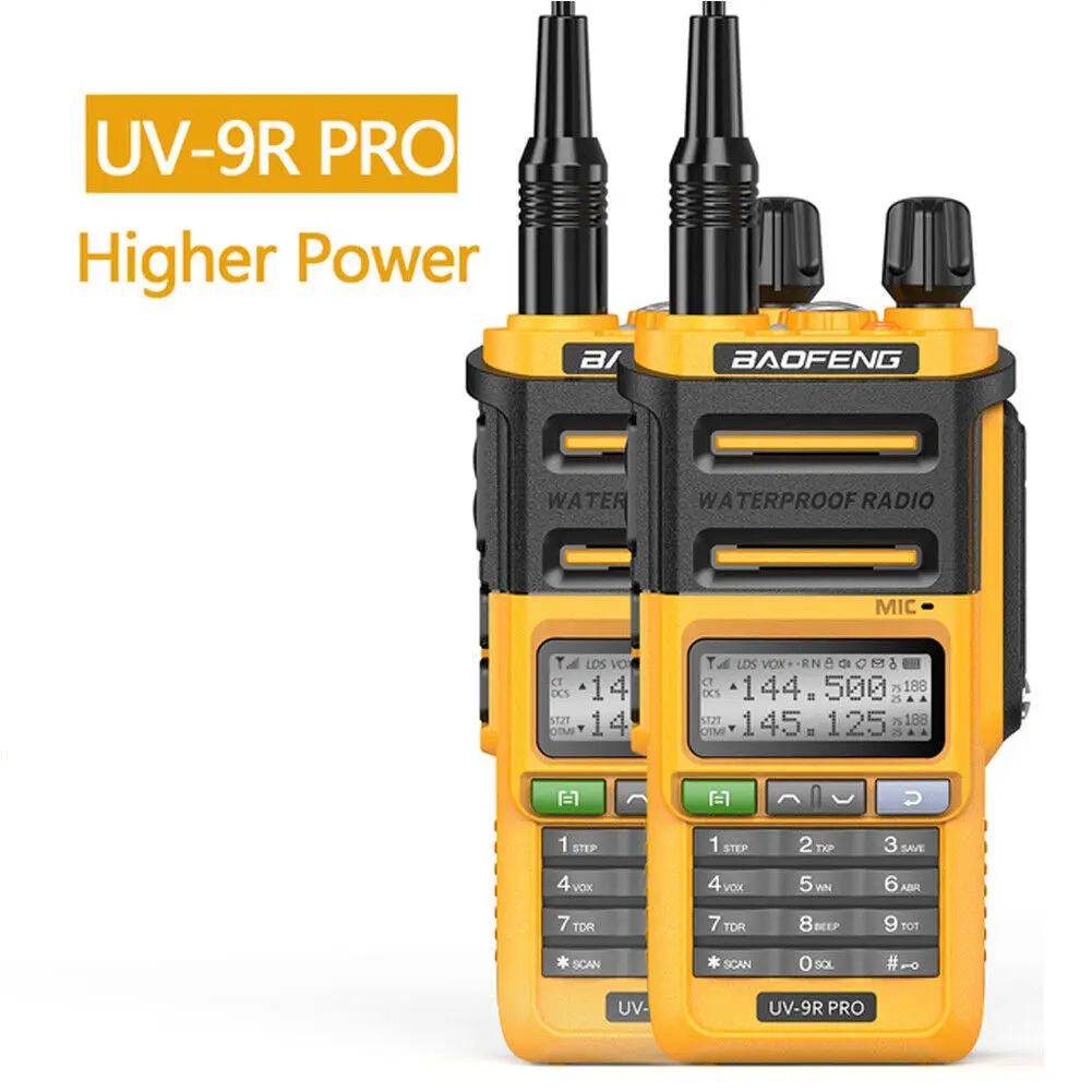 

1PCS Original Baofeng Professional UV-9R Pro IP68 Waterproof Walkie Talkie uv 9 r pro Powerful UHF VHF Long Range Ham CB Radios