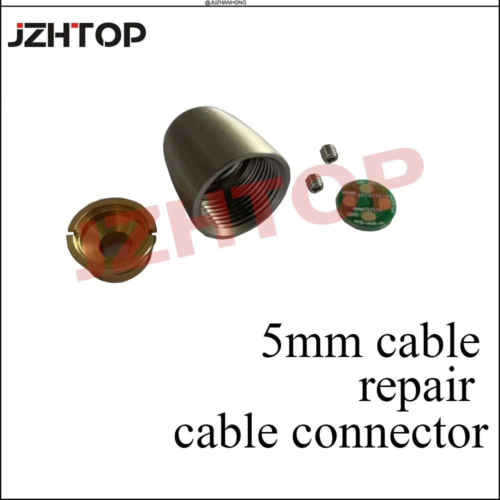 5mm Pipe Camera Cable Connector Pipeline Inspection Camera Broken Cable Repair Kit Replacement Spare Part For Wopson new pipeline inspection video endoscope camera broken cable repair connector pipe camera head replacement spare part 5 7mm cable