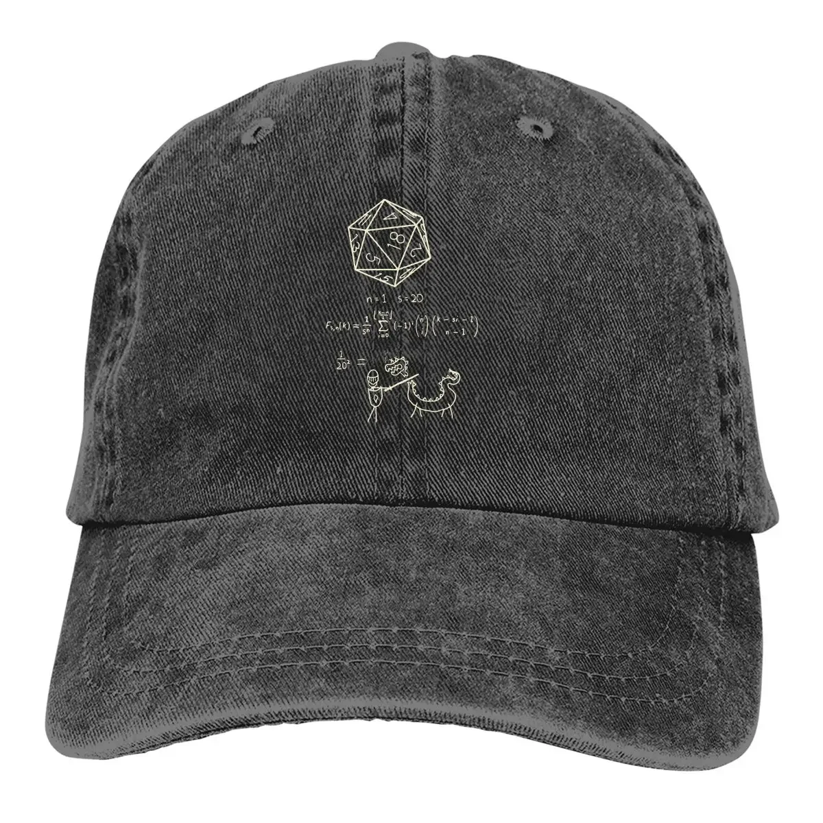 

Pure Color Cowboy Hats The Science Of 20 Sided Dice Women's Hat Sun Visor Baseball Caps DnD Game Peaked Trucker Dad Hat
