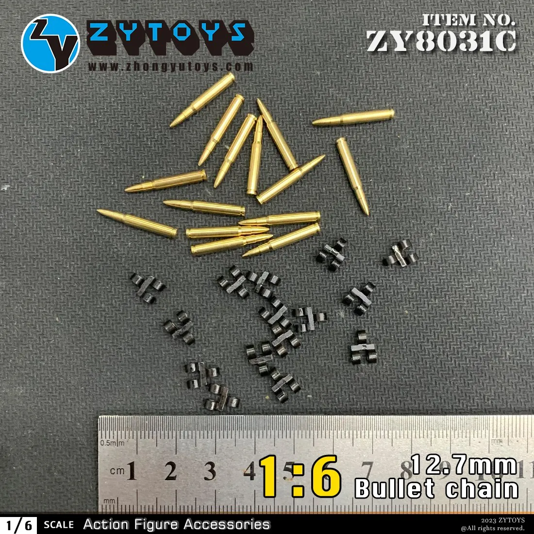 

15pcs/set 1/6 Scale 12.7mm Bullet Chain Machine Gun Bullet Model Fit 12-inch Soldier Action Figure Body Dolls Accessory