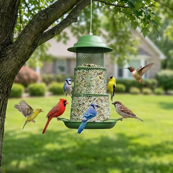 Retractable Hanging Bird Feeder 1