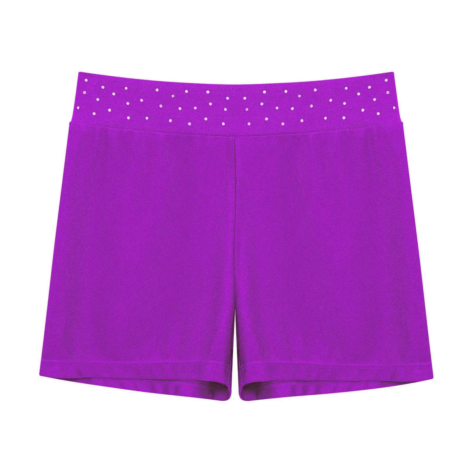 Kinder Mädchen Ballett Tanz Gymnastik Shorts glänzende Strass steine Eiskunstlauf Akrobatik Performance Workout Cheerleading Dance wear – Detail 17