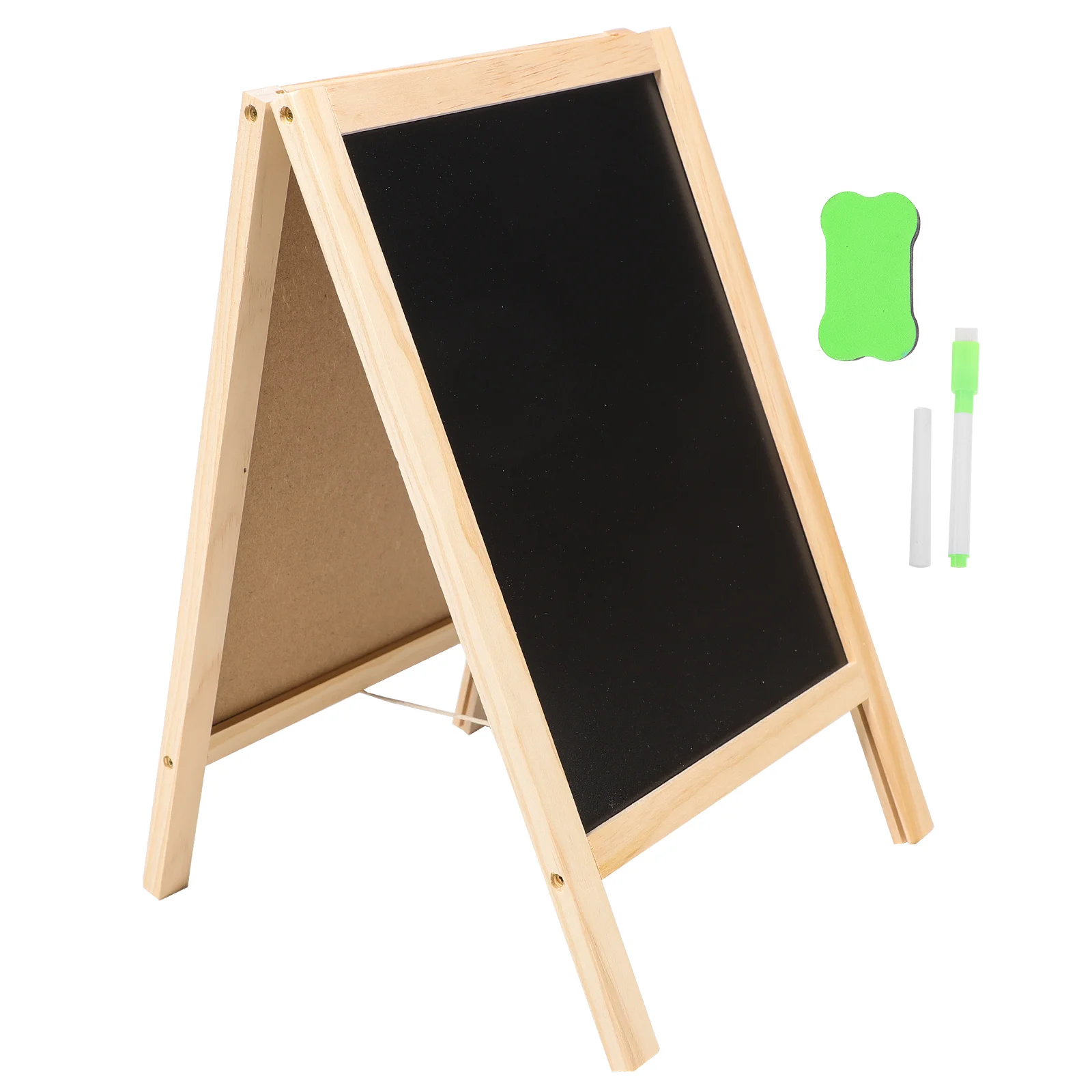 

Magnetic Double-Sided Blackboard Chalkboard Rectangular Blackboard Party Table Number Place Tag Message Board Signs Memo Board