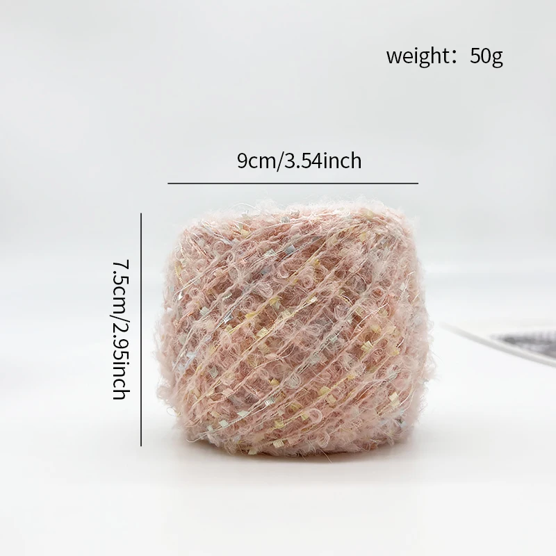 YOMDID 50g/pc Wool Loop Yarn DIY Clothing Hat Scarf Glove Knitting Yarn Bag Pendant Hairband Decoration Handmade Crochet Thread 6