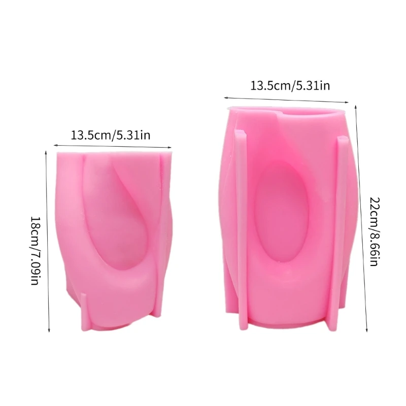 Unique Resin Molds Silicone Craft Mould Special Shaped Vase Mold Pen Holder Mold