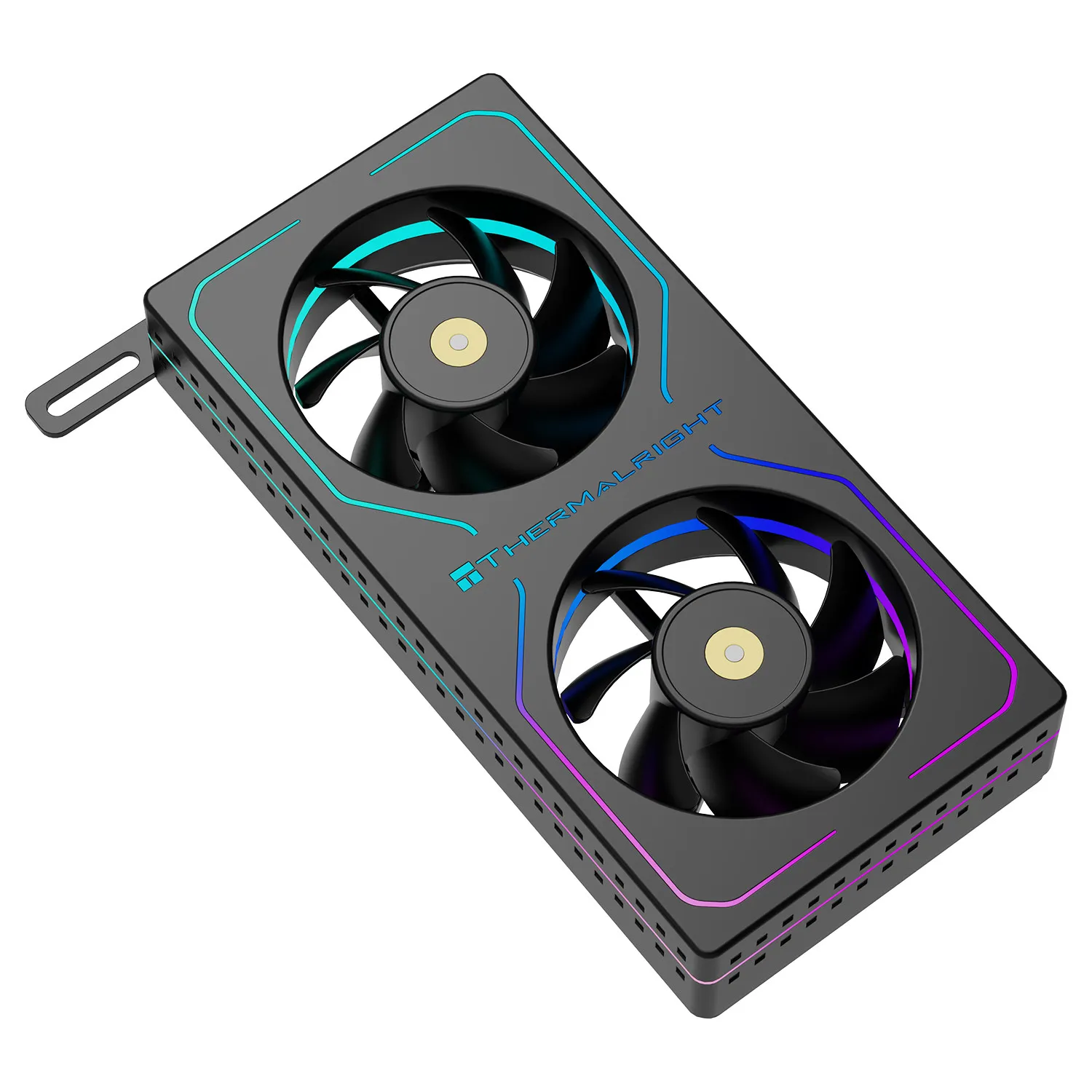 Thermalright MC-2 ARGB 메모리 냉각 장치 고성능 듀얼 팬 지원 M-ATX DDR5/DDR4와 호환 설치가 용이함