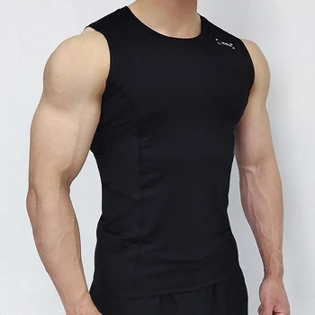 남성용 압축 타이츠, 속건성 탱크 탑, 보디 빌딩, 피트니스, 민소매 티셔츠, 운동, 남성 스포츠웨어 조끼, 여름