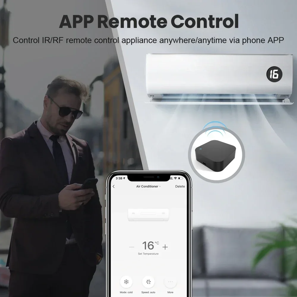 Tuya 스마트 RF433 RF315 IR 스마트 원격 제어 IR 원격 제어 WiFi 스마트 홈 에어컨